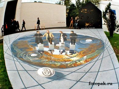 рисунки на асфальте 005